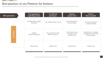 Best Practices To Use Pinterest For Business Applying Multiple Marketing Strategy SS V