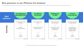 Best Practices To Use Pinterest For Business Record Label Branding And Revenue Strategy SS V