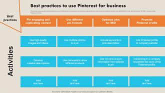 Best Practices To Use Pinterest For Business Record Label Marketing Plan To Enhance Strategy SS