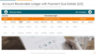 Best practices trade receivables account receivable ledger with payment due details
