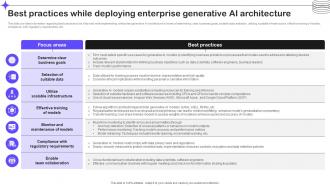 Best Practices While Deploying Enterprise Splendid 10 Generative Ai Tools AI SS V