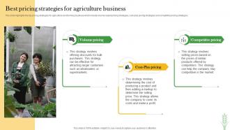 Best Pricing Strategies For Agriculture Business Crop Farming Business Plan BP SS