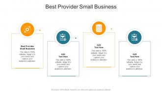 Best Provider Small Business In Powerpoint And Google Slides Cpb
