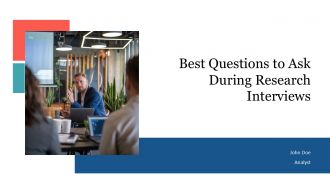 Best Questions To Ask During Market Research Interviews PPT Example AT