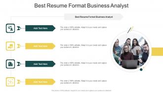 Best Resume Format Business Analyst In Powerpoint And Google Slides Cpb