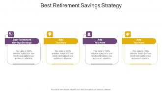 Best Retirement Savings Strategy In Powerpoint And Google Slides Cpb