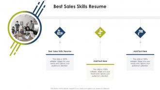 Best Sales Skills Resume In Powerpoint And Google Slides Cpb