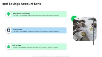 Best Savings Account Bank In Powerpoint And Google Slides Cpb