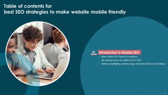 Best SEO Strategies To Make Website Mobile Friendly Powerpoint Presentation Slides