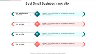 Best Small Business Innovation In Powerpoint And Google Slides Cpb