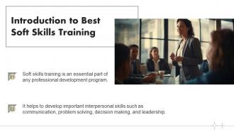 Best Soft Skills Training Powerpoint Presentation And Google Slides ICP Adaptable Editable