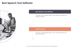 Best Speech Text Software In Powerpoint And Google Slides Cpb