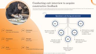 Best Staff Retention Strategies Conducting Exit Interview To Acquire Constructive Feedback