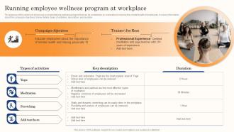 Best Staff Retention Strategies Running Employee Wellness Program At Workplace