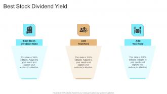 Best Stock Dividend Yield In Powerpoint And Google Slides Cpb