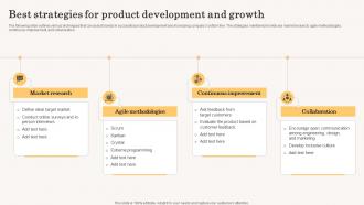 Best Strategies For Product Development And Growth Accelerating Business Growth Top Strategy SS V