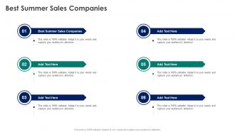 Best Summer Sales Companies In Powerpoint And Google Slides Cpb