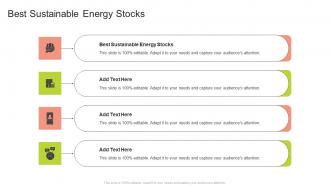 Best Sustainable Energy Stocks In Powerpoint And Google Slides Cpb