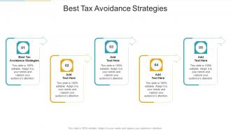 Best Tax Avoidance Strategies In Powerpoint And Google Slides Cpb