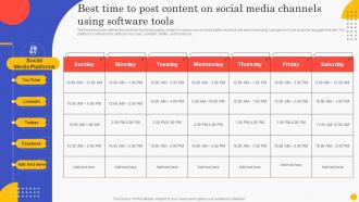 Best Time To Post Content On Social Media Optimizing Business Performance With Social Media