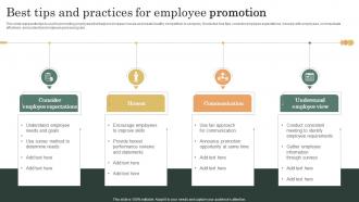 Best Tips And Practices For Employee Promotion