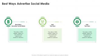 Best Ways Advertise Social Media In Powerpoint And Google Slides Cpb