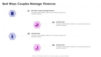 Best Ways Couples Manage Finances In Powerpoint And Google Slides Cpb