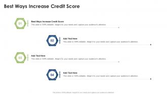 Best Ways Increase Credit Score In Powerpoint And Google Slides Cpb