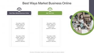 Best Ways Market Business Online In Powerpoint And Google Slides Cpb