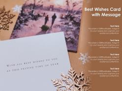 Best Wishes Card With Message