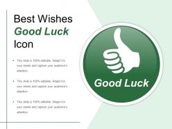 Best wishes good luck icon
