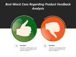 Best worst case regarding product feedback analysis
