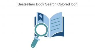 Bestsellers Book Search Colored Icon In Powerpoint Pptx Png And Editable Eps Format