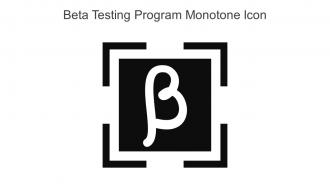 Beta Testing Program Monotone Icon In Powerpoint Pptx Png And Editable Eps Format
