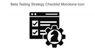 Beta Testing Strategy Checklist Monotone Icon In Powerpoint Pptx Png And Editable Eps Format