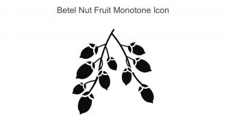 Betel Nut Fruit Monotone Icon In Powerpoint Pptx Png And Editable Eps Format