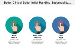 Better Clinical Better Initial Handling Sustainability Climate Change