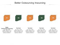 Better outsourcing insourcing ppt powerpoint presentation model demonstration cpb