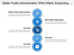 Better public administration effort metric expanding profession maturing