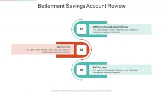 Betterment Savings Account Review In Powerpoint And Google Slides Cpb
