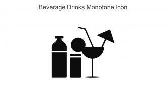 Beverage Drinks Monotone Icon In Powerpoint Pptx Png And Editable Eps Format