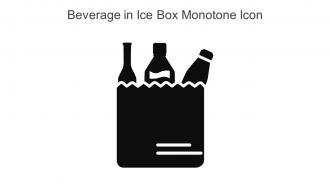 Beverage In Ice Box Monotone Icon In Powerpoint Pptx Png And Editable Eps Format