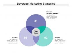 Beverage marketing strategies ppt powerpoint presentation ideas template cpb
