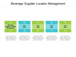 Beverage supplier location management ppt powerpoint presentation file slide portrait cpb