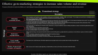 Beverage Vending Machine Effective Go To Marketing Strategies To Increase Sales Volume BP SS Captivating Graphical