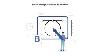 Bezier Design With Pen Illustration