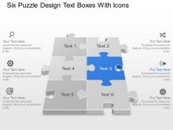 46562714 style puzzles matrix 6 piece powerpoint presentation diagram infographic slide
