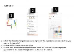 Bh four arrows pencil numeric infographics flat powerpoint design