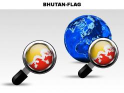 Bhutan country powerpoint flags