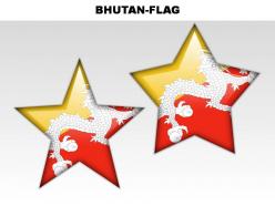 Bhutan country powerpoint flags